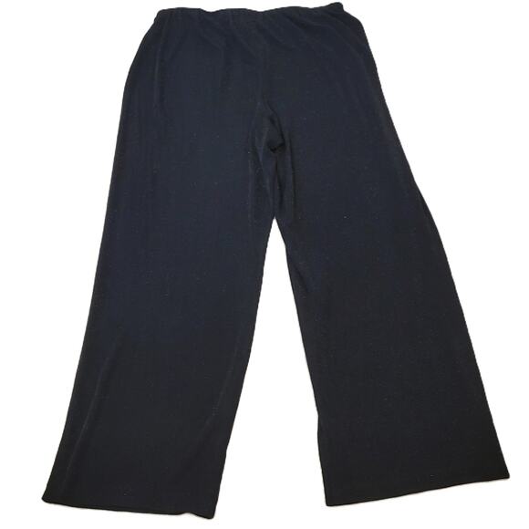 Alex Evenings Womens Pull On Black Sparkle Dress Pants Size 16W - Picture 3 of 8